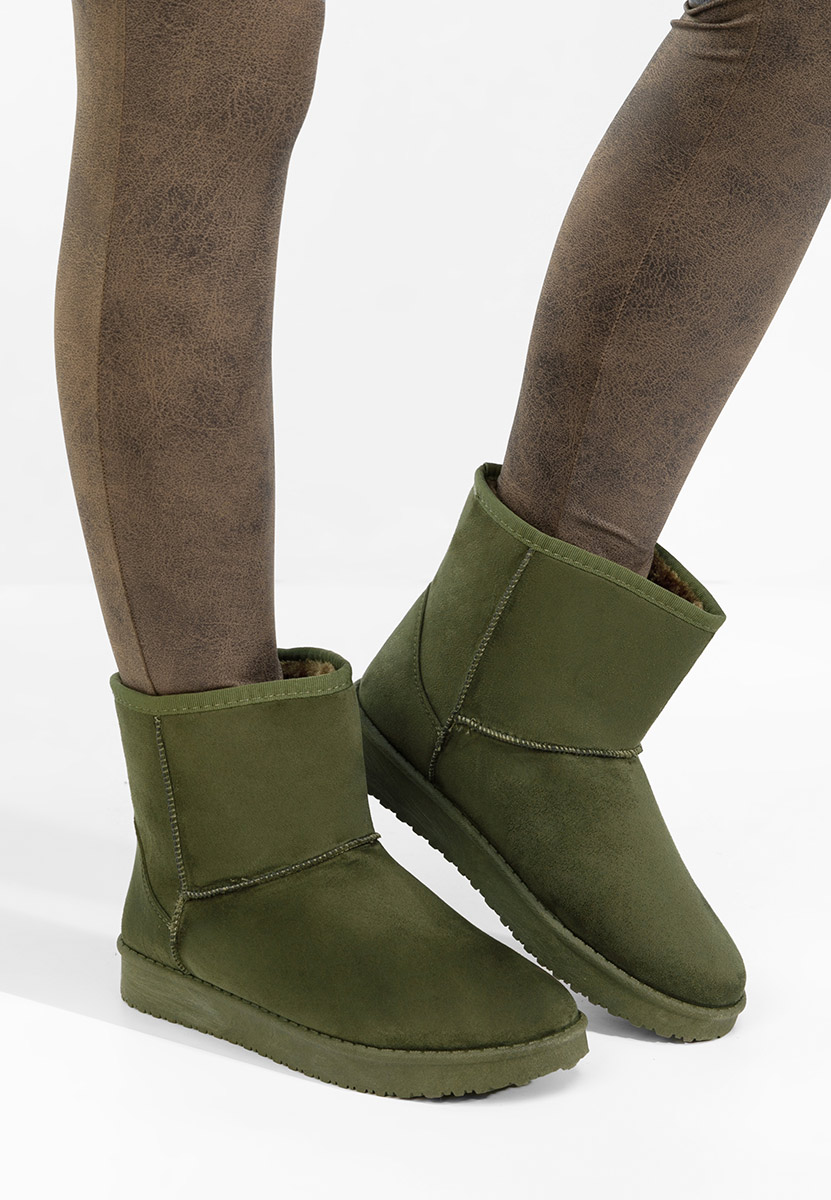 Cizme tip ugg Meloria verzi