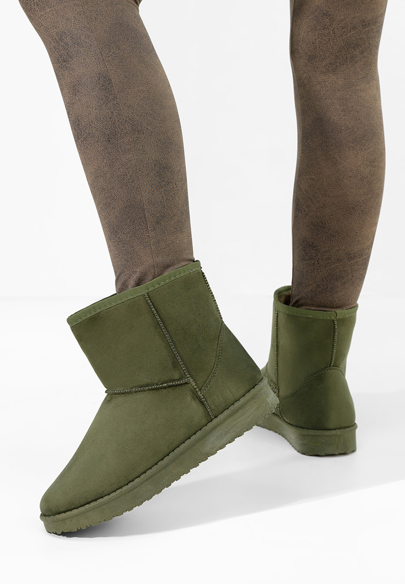 Cizme tip ugg Meloria verzi