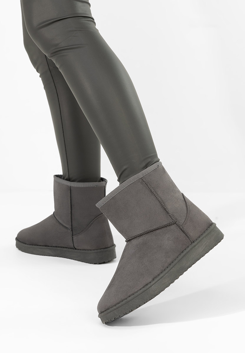 Cizme tip ugg Meloria gri