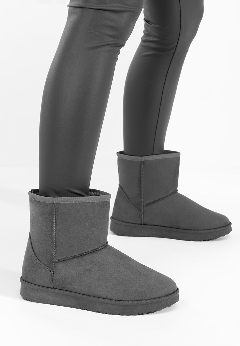 Cizme tip ugg Meloria gri
