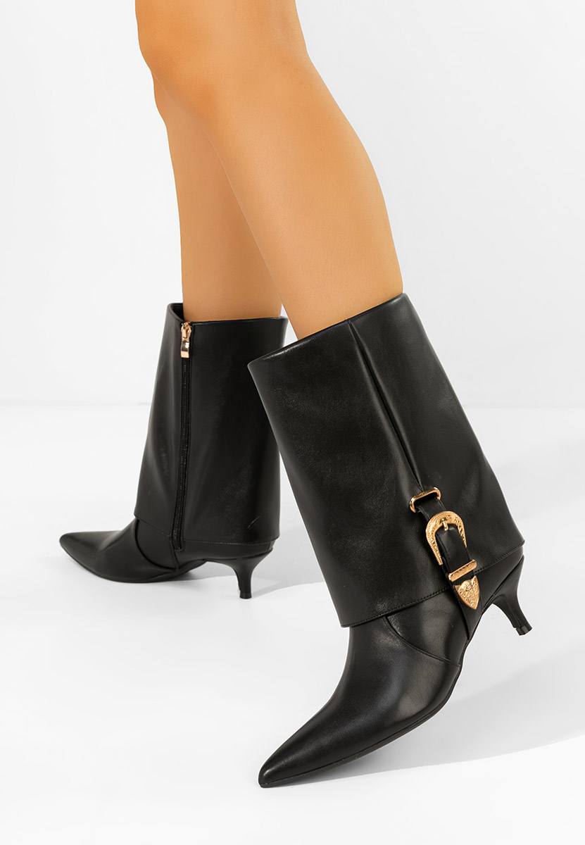 Cizme scurte cu toc Arvenia negre