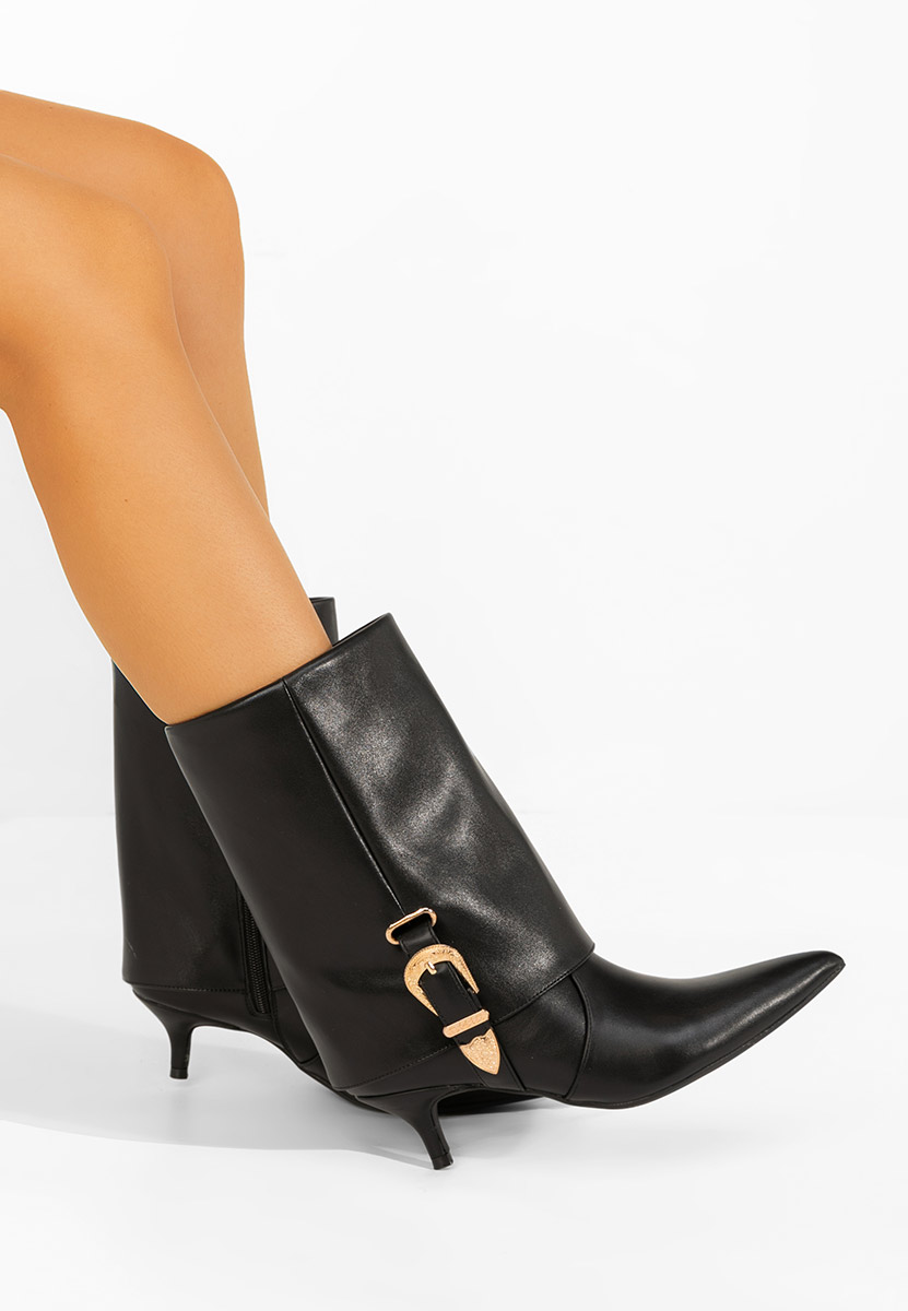 Cizme scurte cu toc Arvenia negre