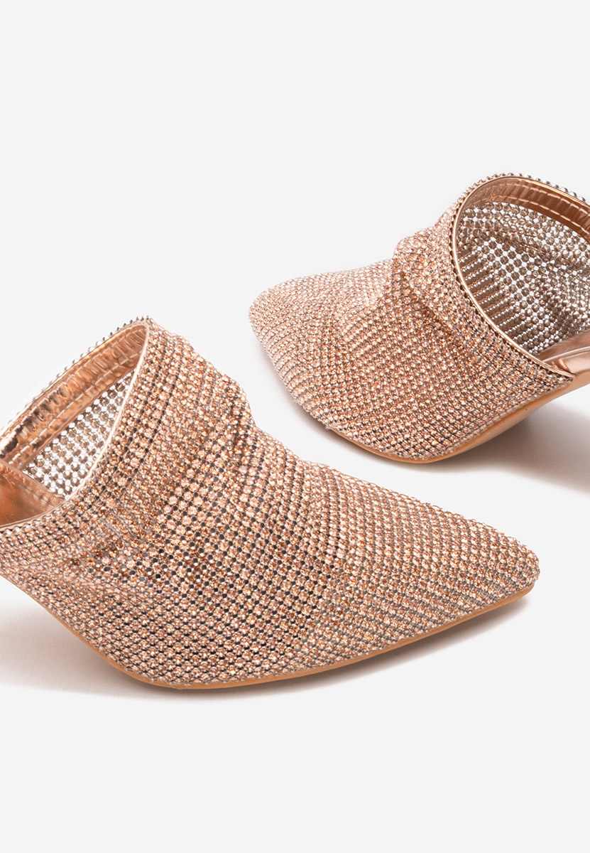 Papuci dama eleganti Vanelsa champagne