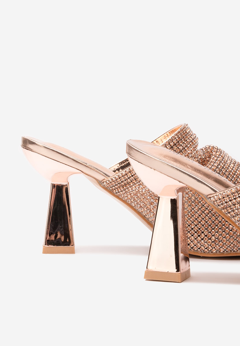 Papuci dama eleganti Vanelsa champagne