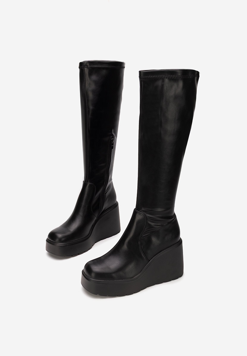 Cizme cu platformă Rozalin negre
