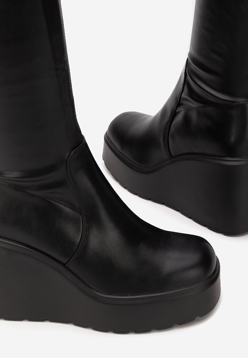 Cizme cu platformă Rozalin negre