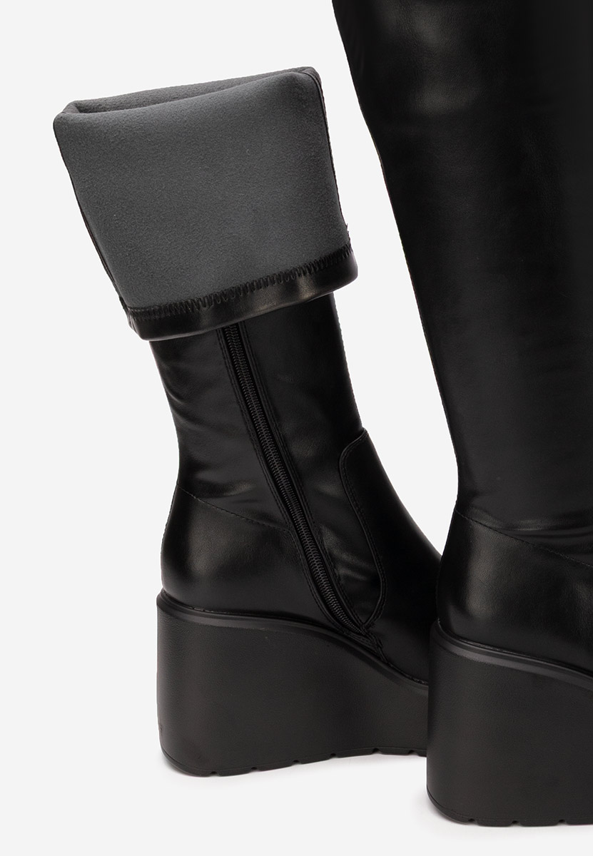 Cizme cu platformă Rozalin negre