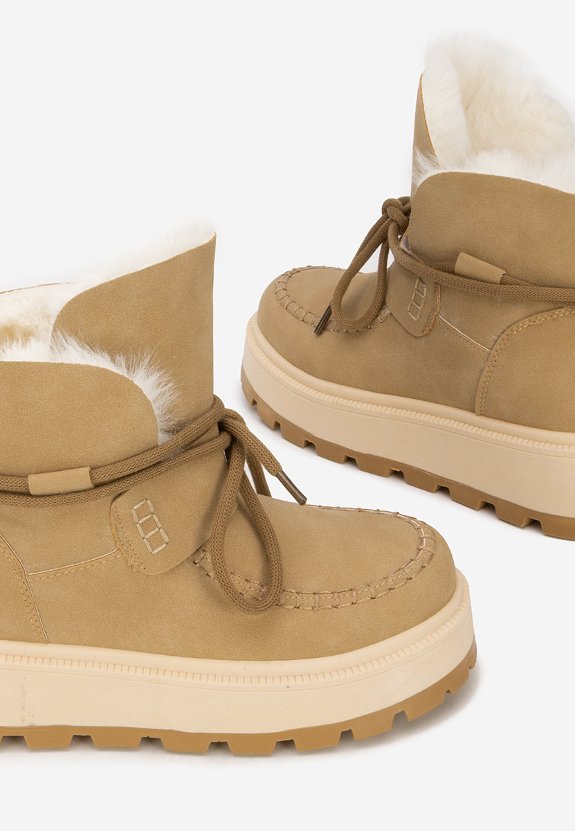 Ghete cu platformă Dionea kaki