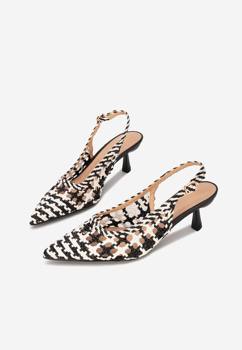 Pantofi cu toc subtire Alexandria negri