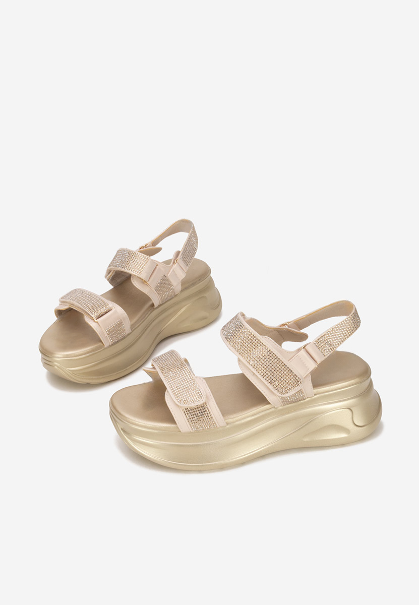 Sandale cu platformă Sakirra bej