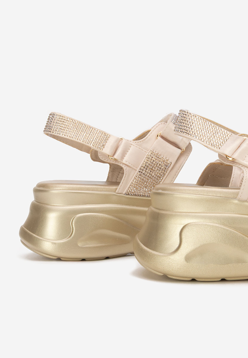 Sandale cu platformă Sakirra bej