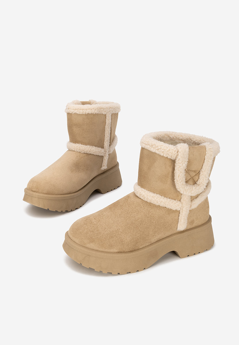 Cizme tip ugg Sicona kaki