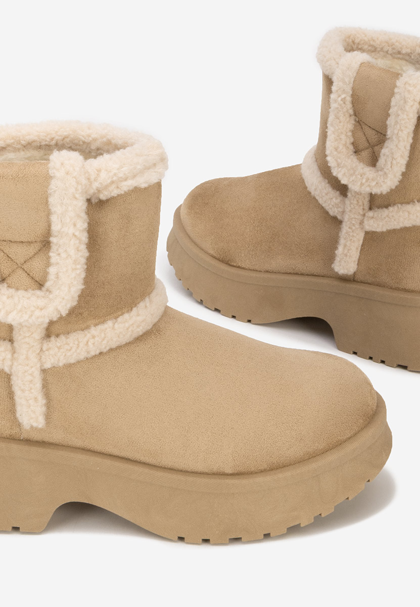 Cizme tip ugg Sicona kaki