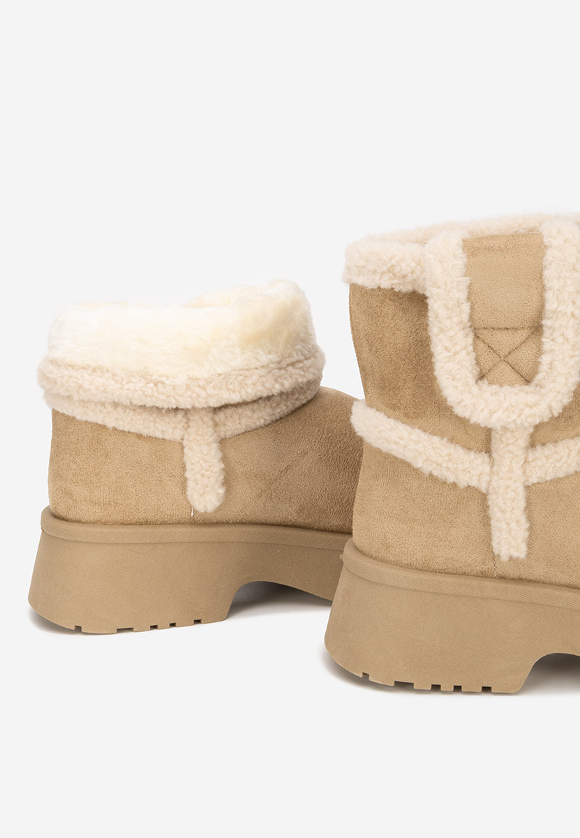 Cizme tip ugg Sicona kaki