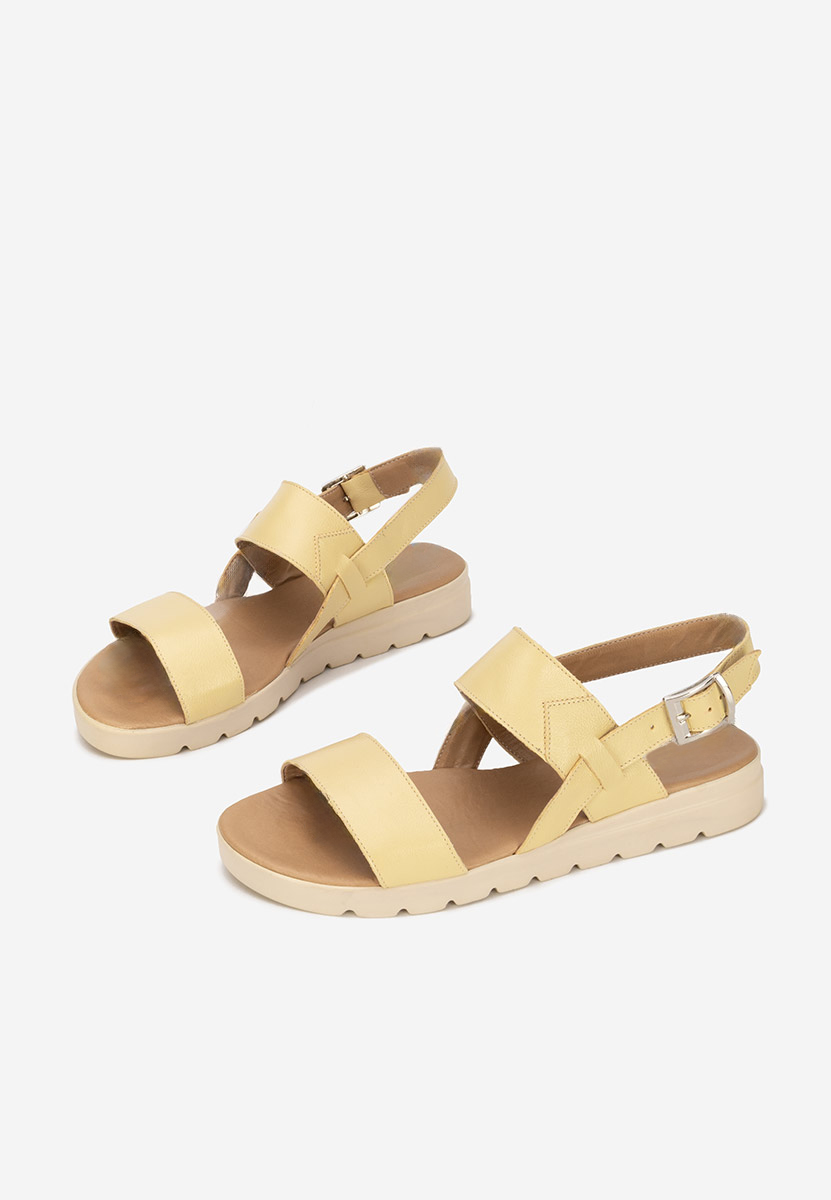 Sandale dama piele Oniega galbene