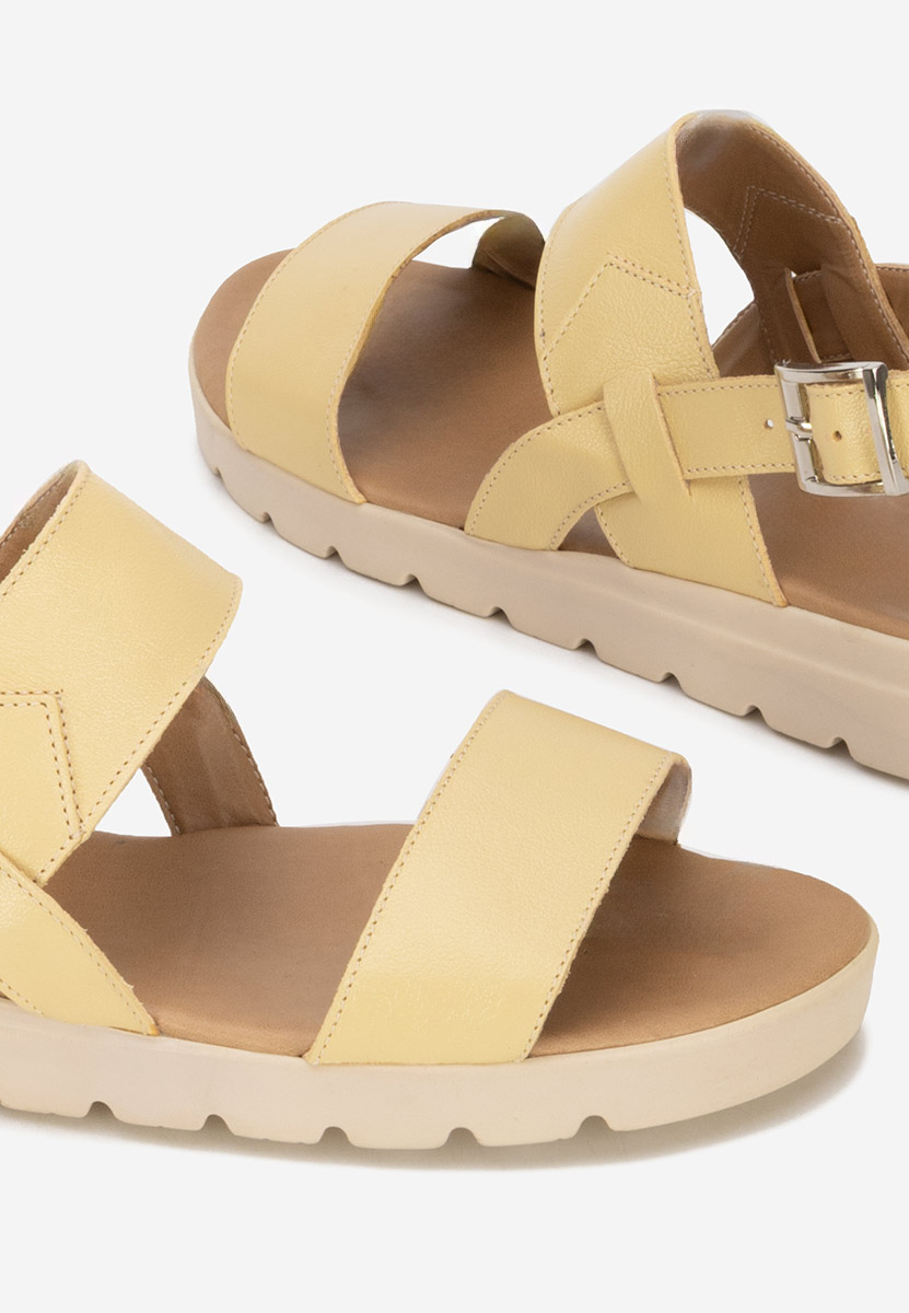 Sandale dama piele Oniega galbene