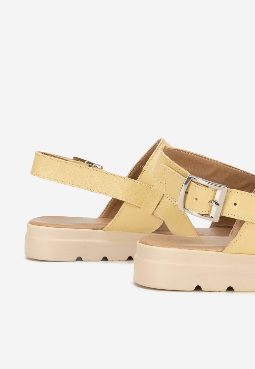 Sandale dama piele Oniega galbene