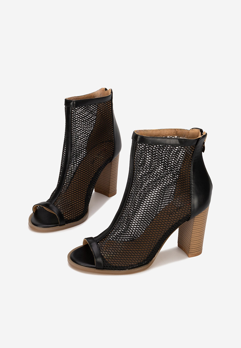 Botine de vara Laticia negre