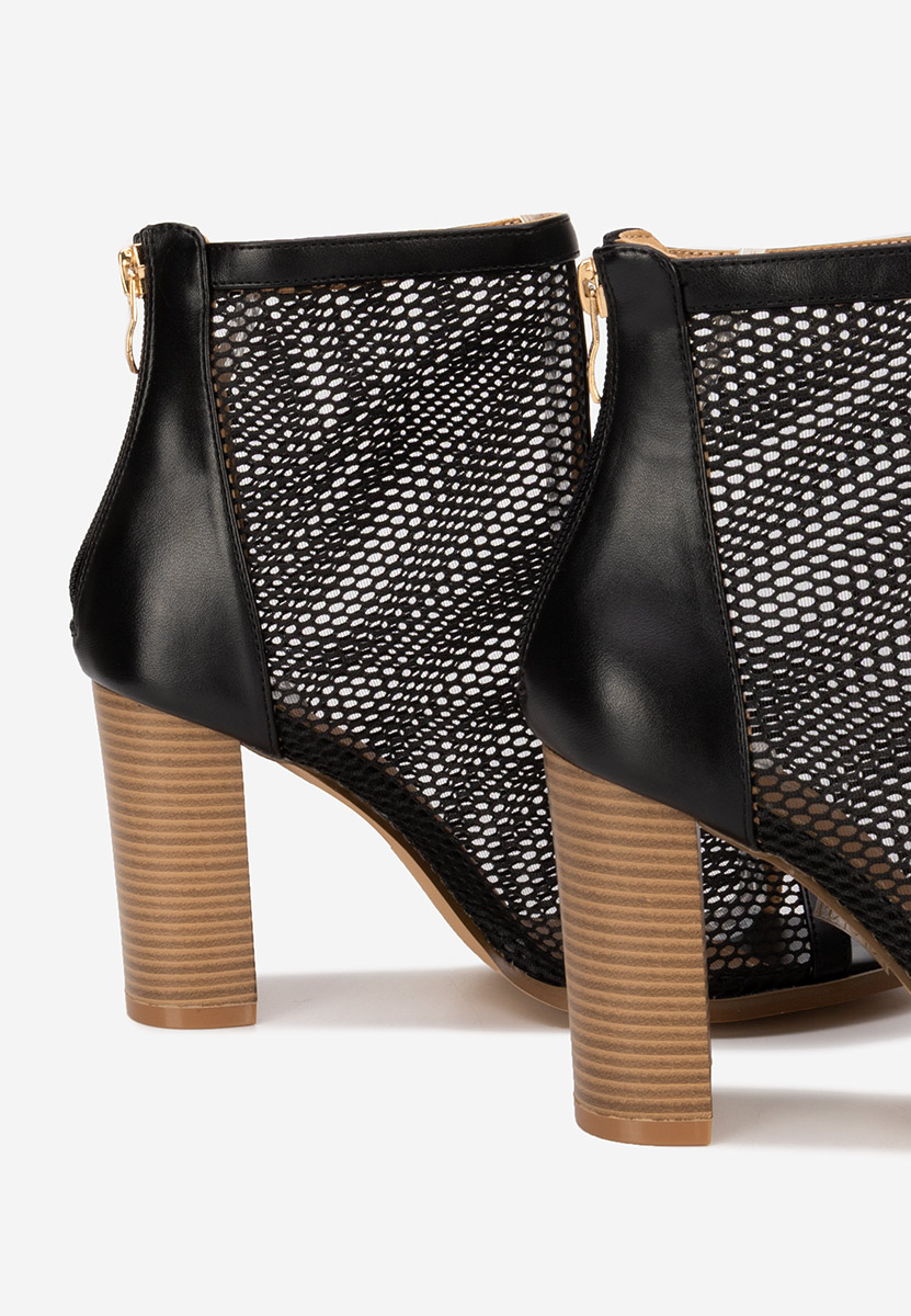 Botine de vara Laticia negre