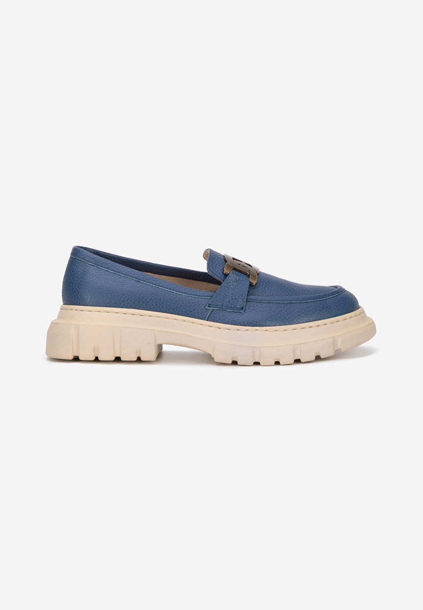 Mocasini piele naturala Haza V3 navy