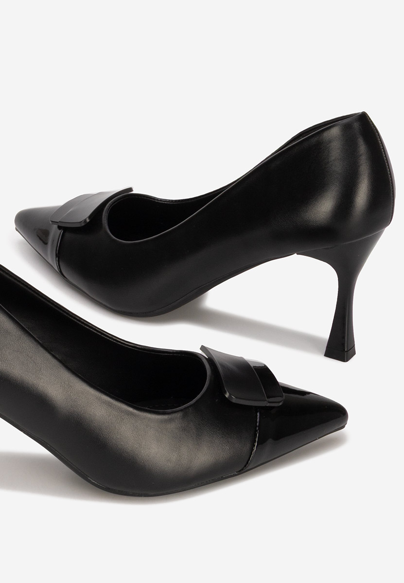 Pantofi cu toc stiletto Diava negri