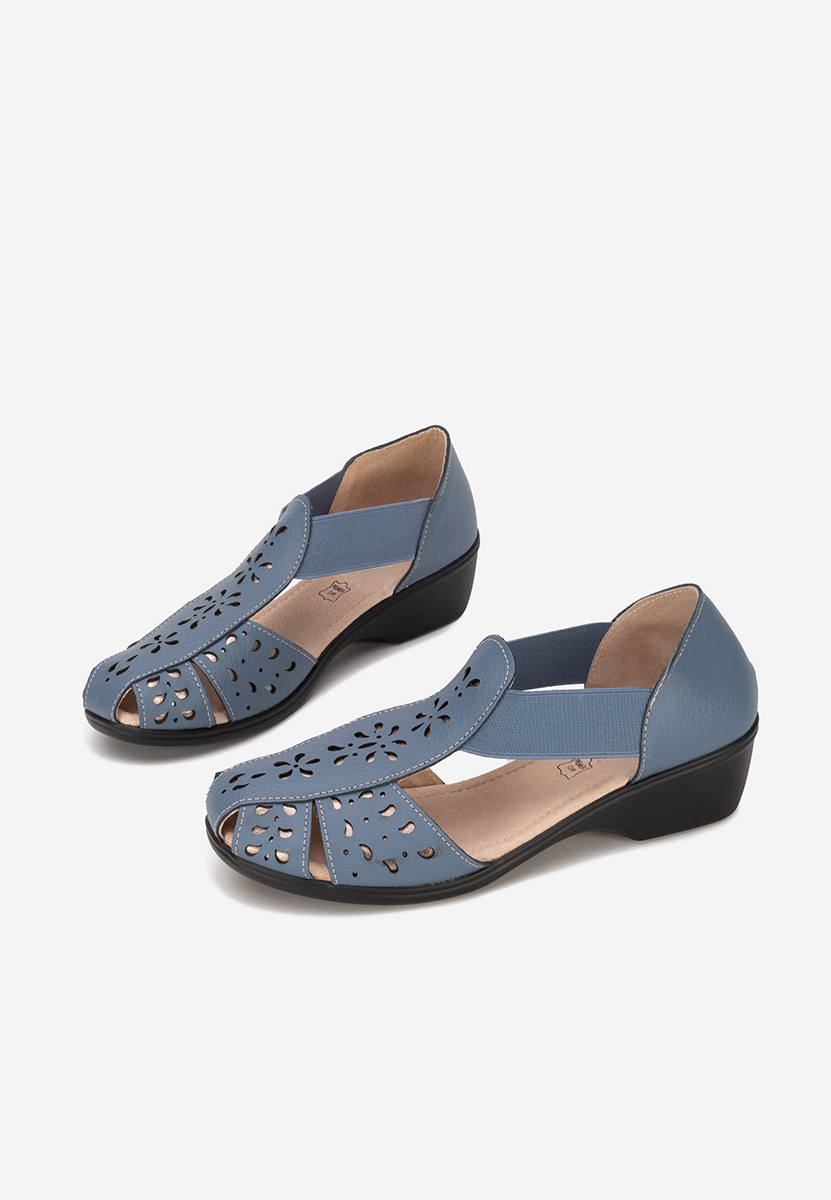 Sandale dama piele Melona albastre