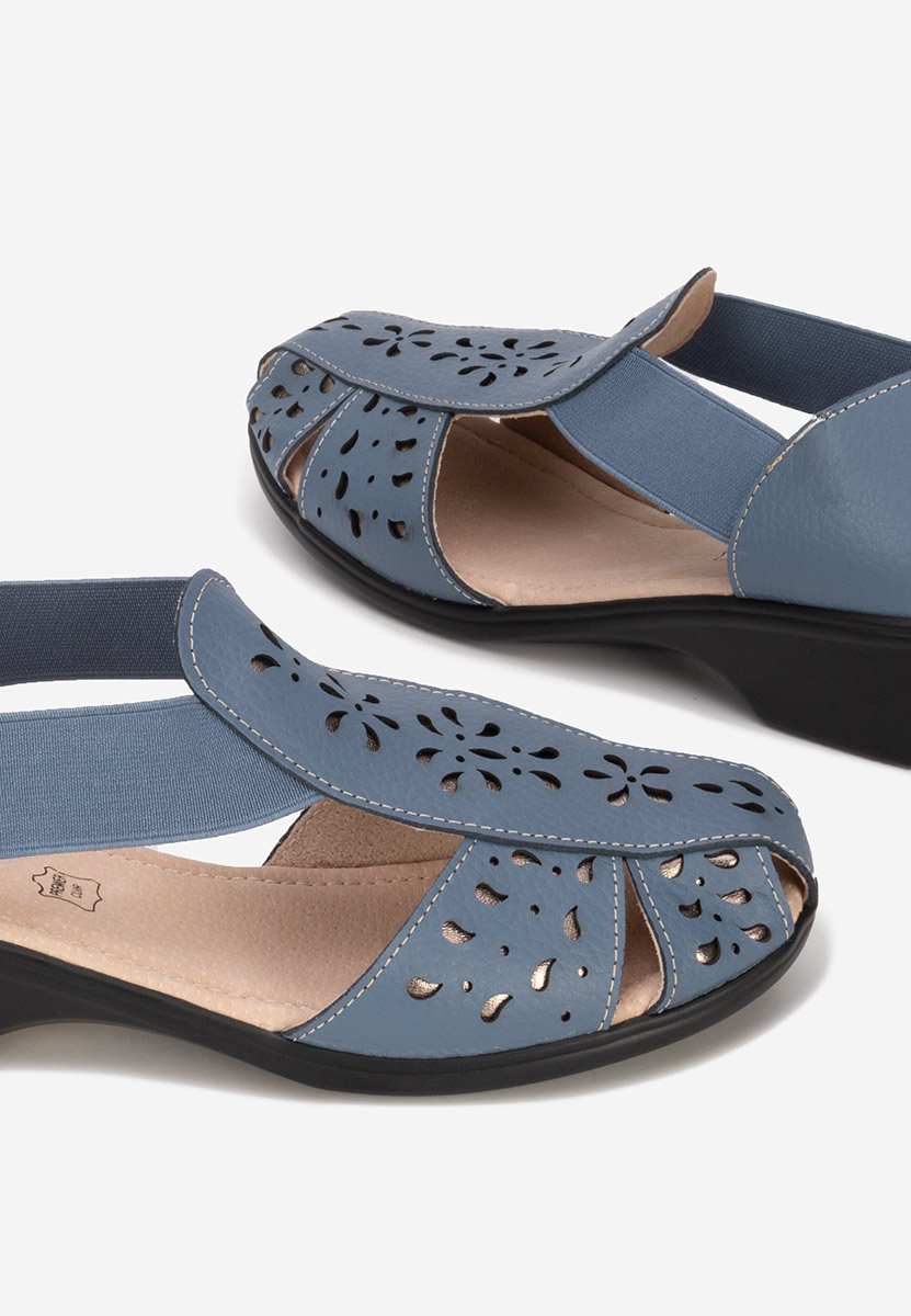 Sandale dama piele Melona albastre