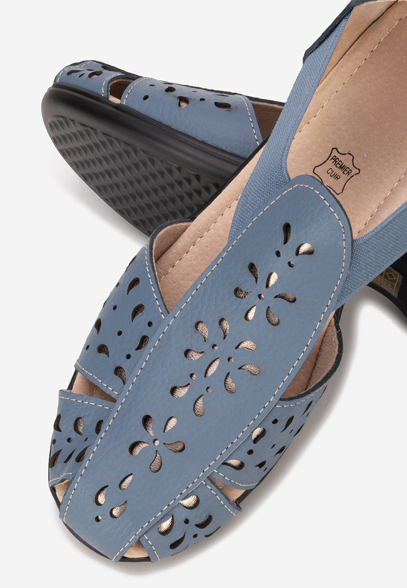 Sandale dama piele Melona albastre