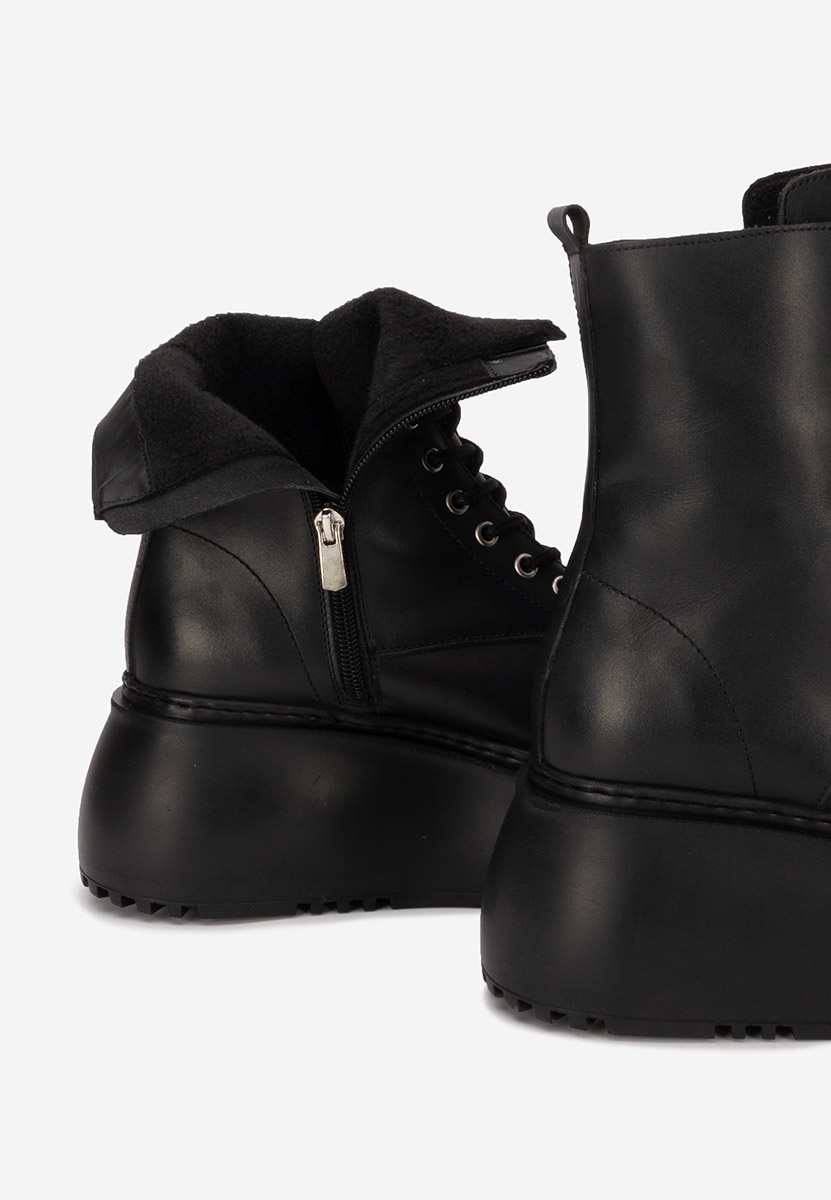 Ghete cu platformă Luisena negre