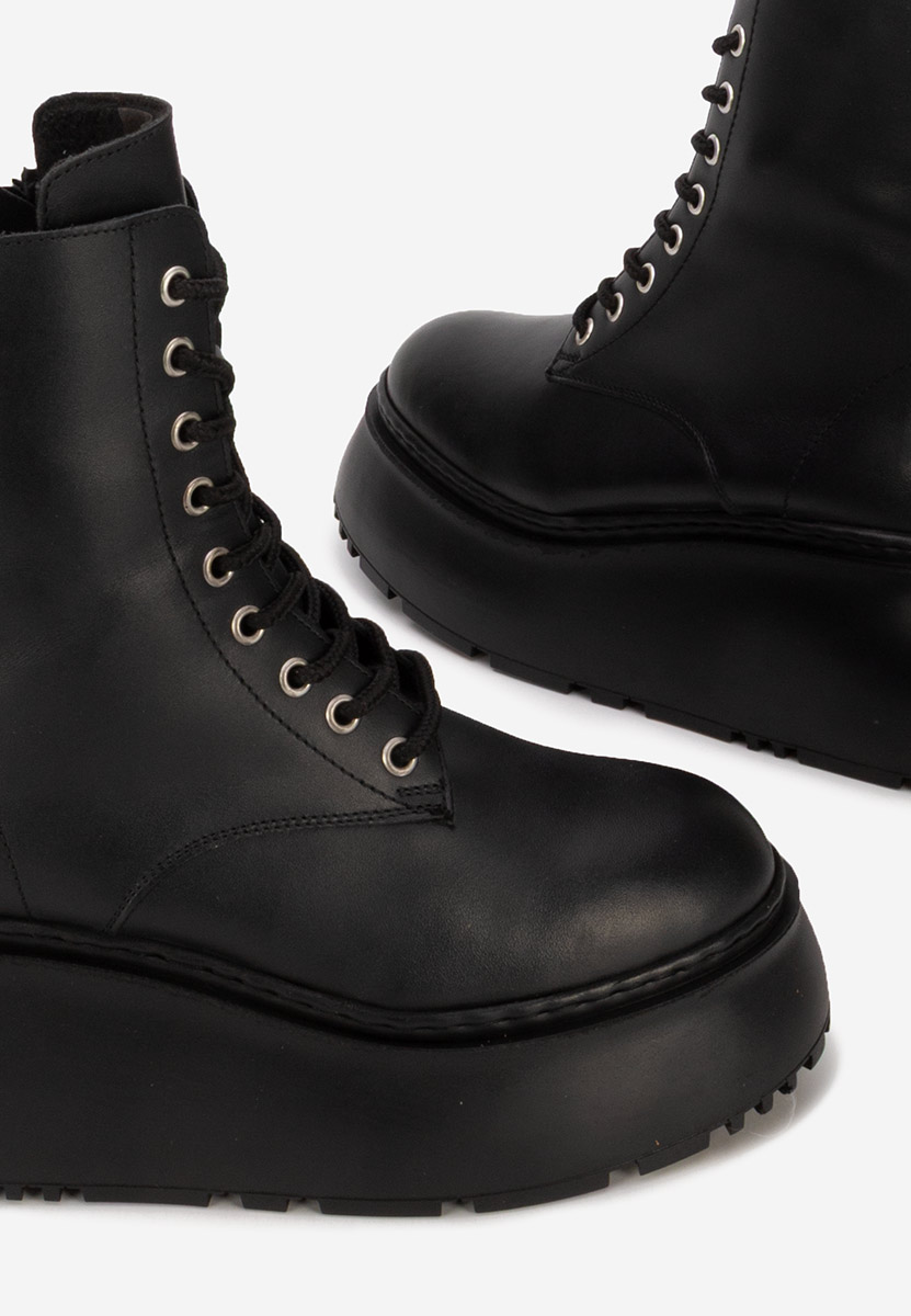 Ghete cu platformă Luisena negre