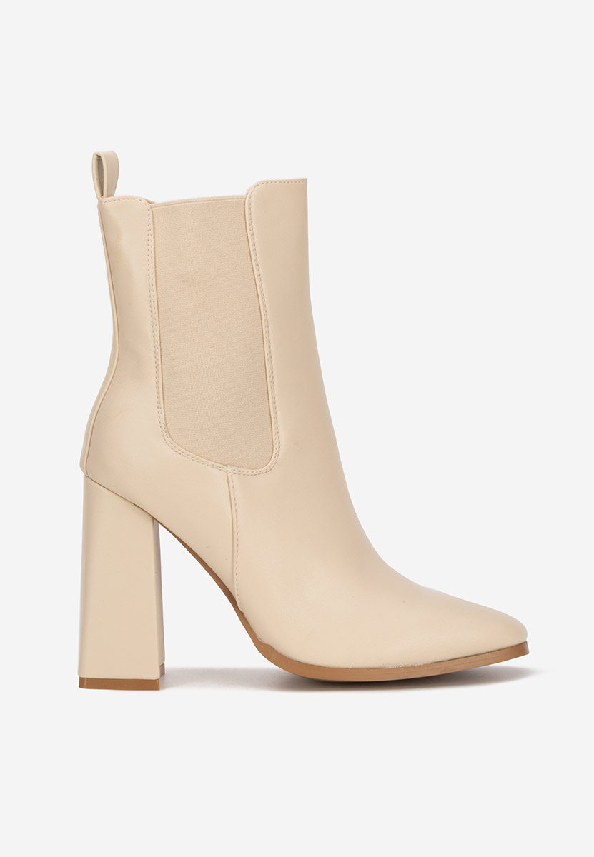 Botine chelsea dama Anaela bej