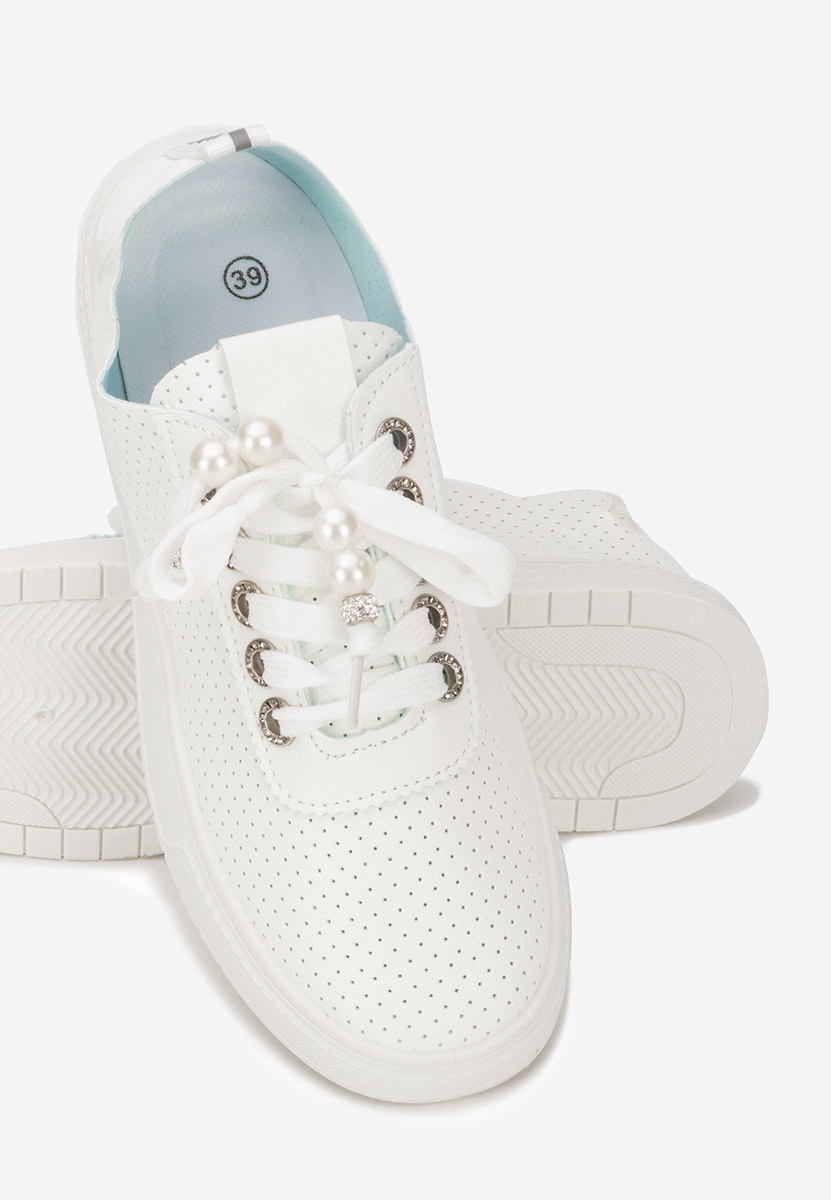 Sneakers dama Candysa albi