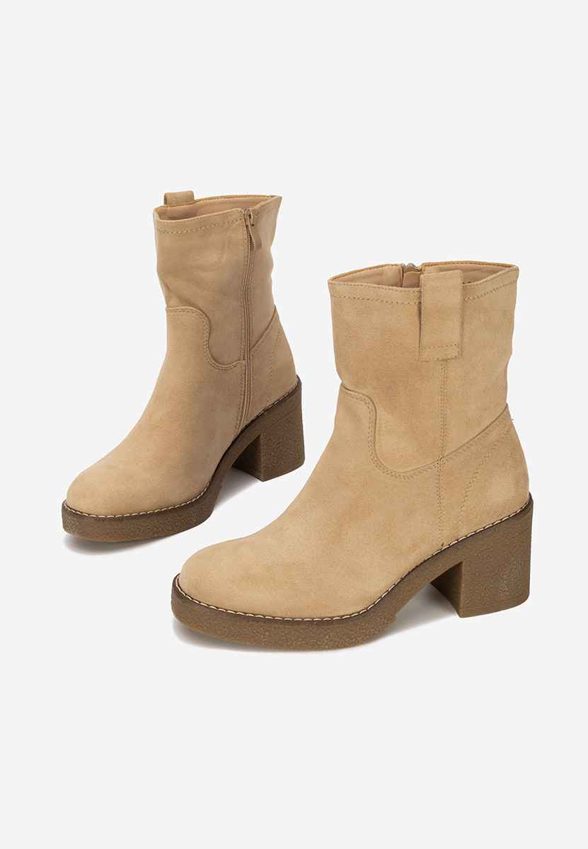 Ghete cu toc Livona bej