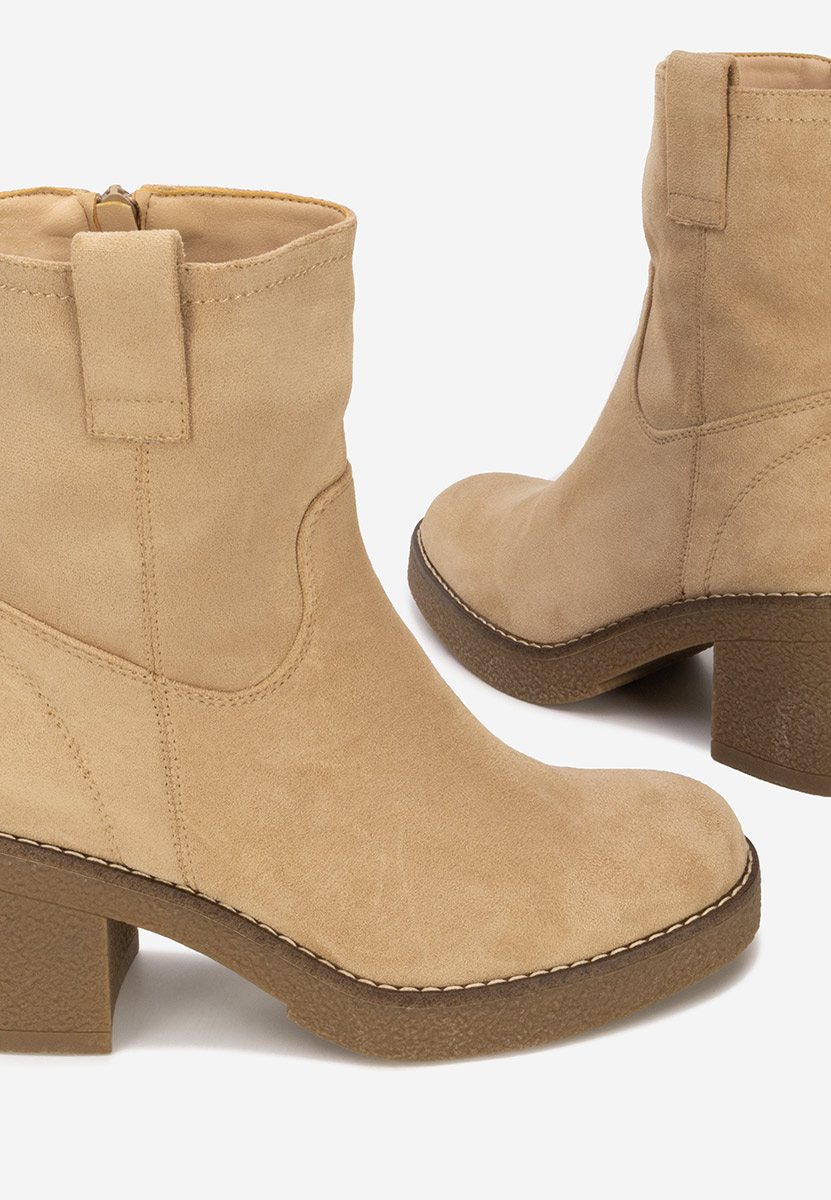 Ghete cu toc Livona bej