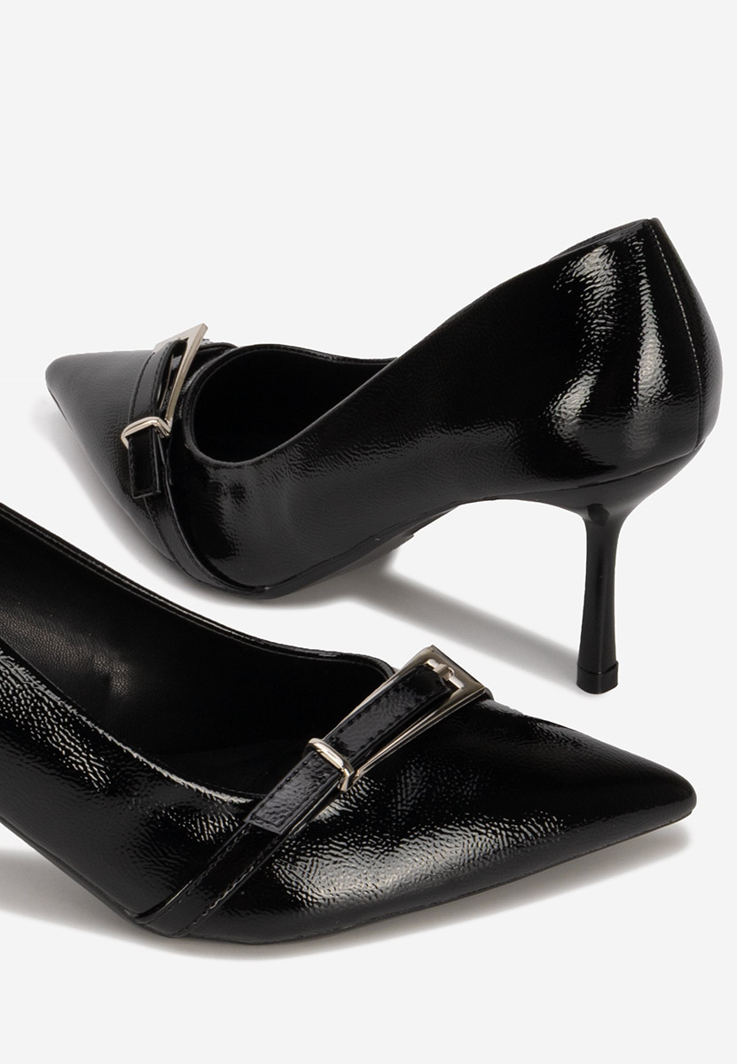 Pantofi cu toc stiletto Eonica negri