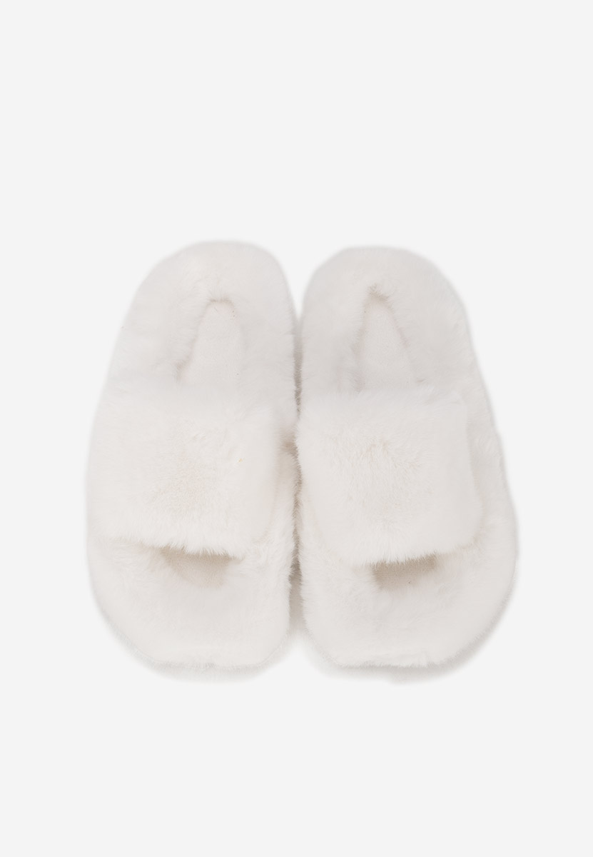 Papuci cu blanita Amalianna albi