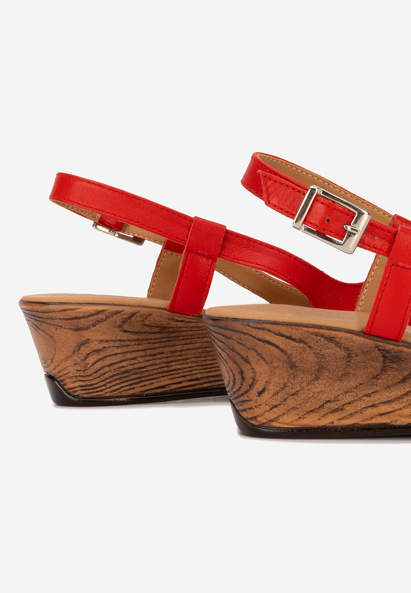 Sandale cu talpa ortopedica Lovara rosii