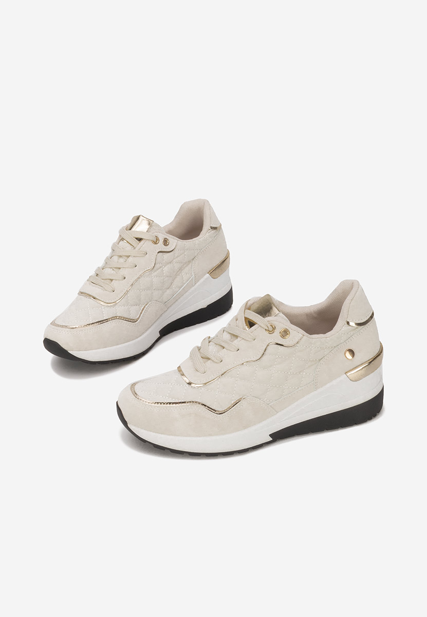 Sneakers cu platforma Gavia bej