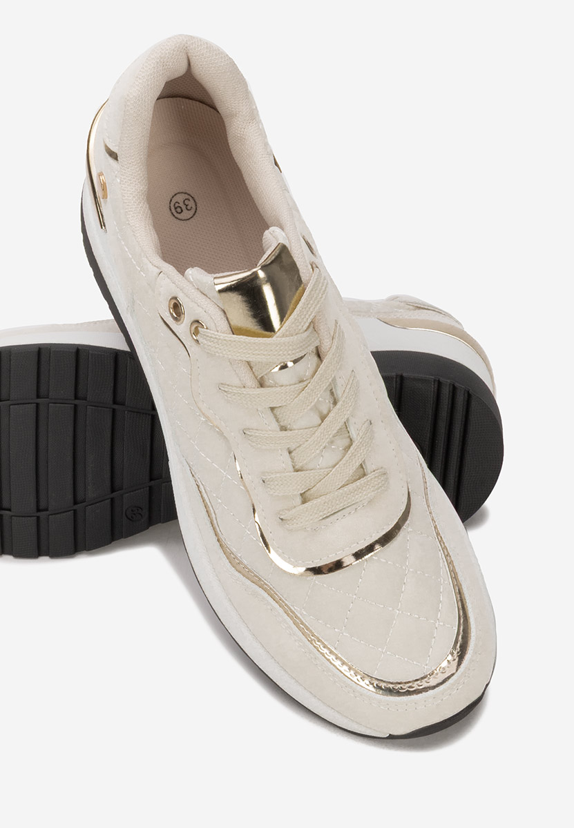Sneakers cu platforma Gavia bej