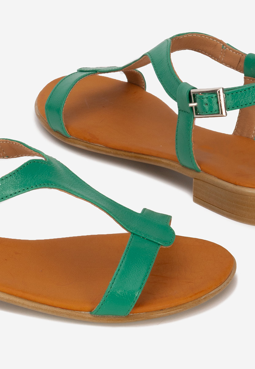 Sandale dama piele Nocella verzi