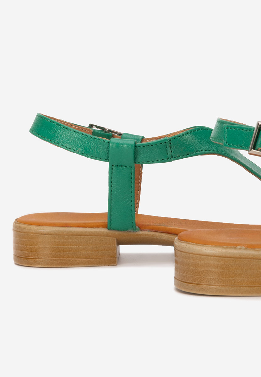 Sandale dama piele Nocella verzi