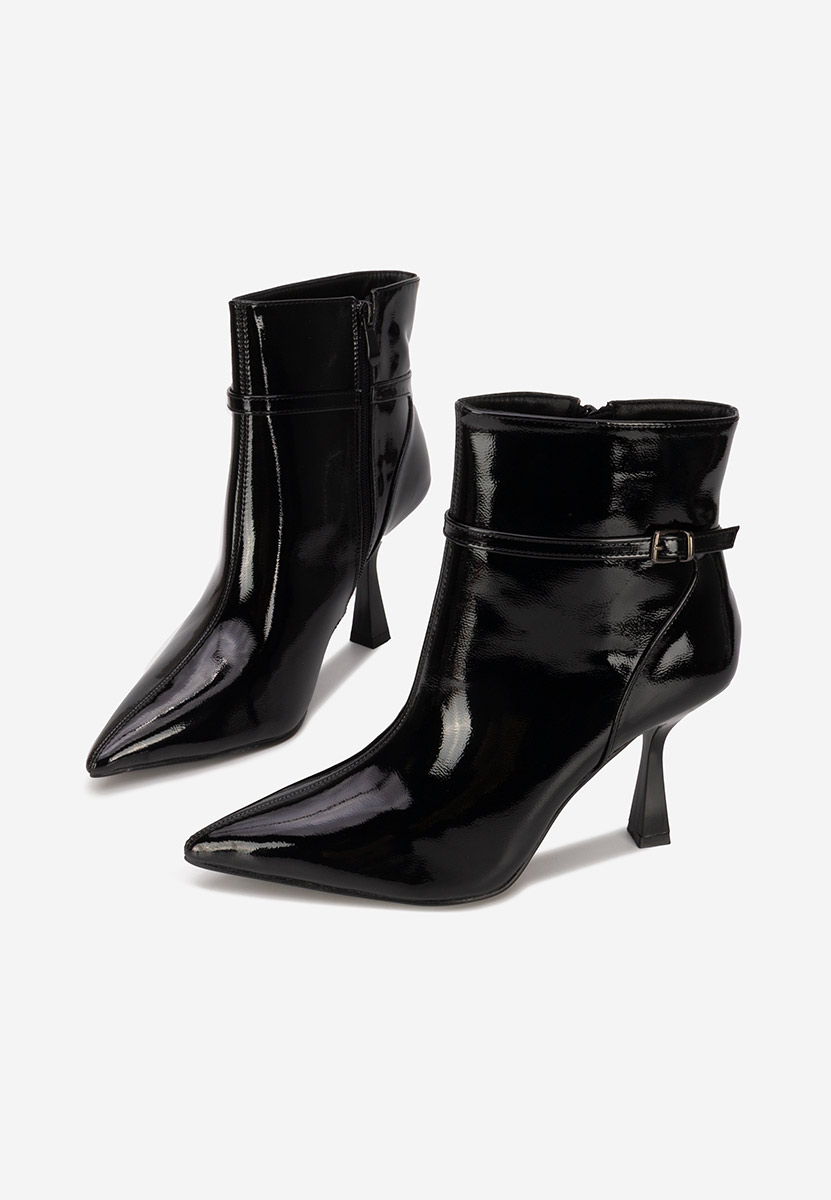 Botine cu toc cui Oiivia negre
