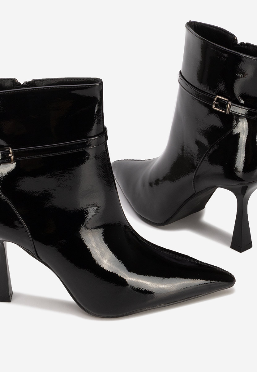 Botine cu toc cui Oiivia negre