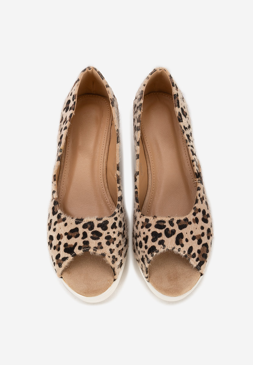 Pantofi cu platforma Luannsa leopard
