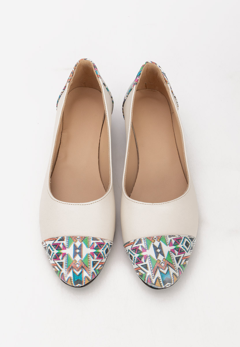 Pantofi cu toc mic Romina V3 bej