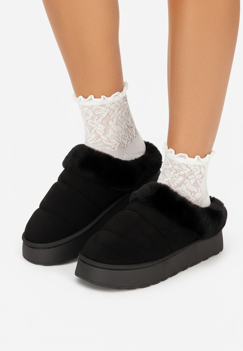 Saboti dama cu platforma Lucelia negri