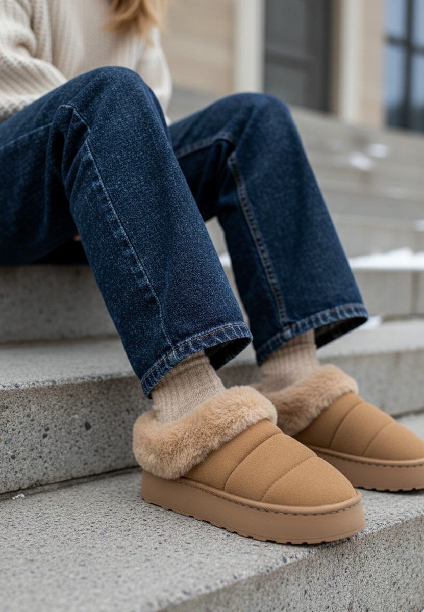 Saboti dama cu platforma Lucelia kaki