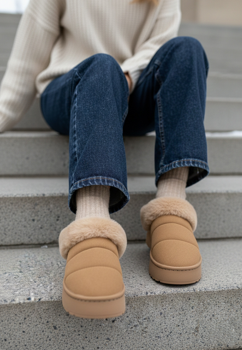 Saboti dama cu platforma Lucelia kaki