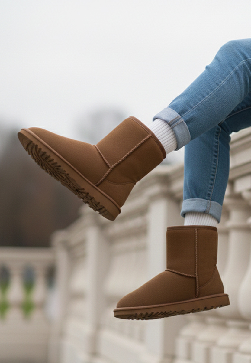 Cizme tip ugg Crisea V2 maro