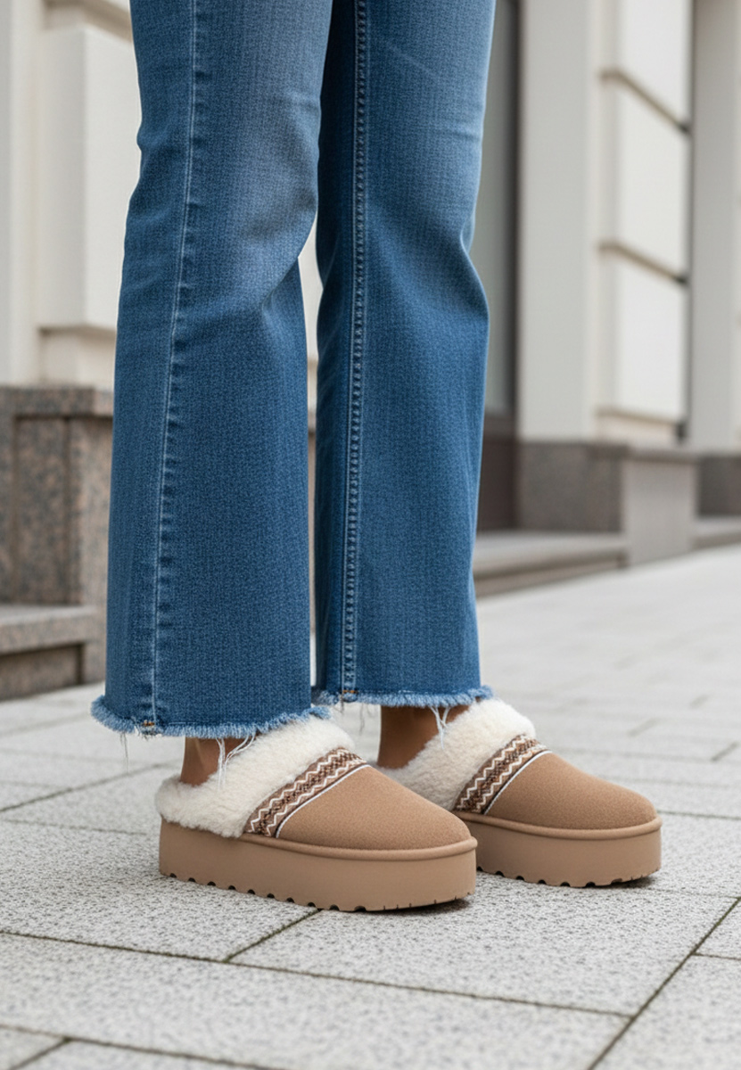 Saboti dama cu platforma Anelisse kaki